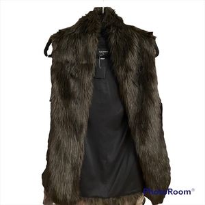 Club Monaco Stalina Faux Fur Vest